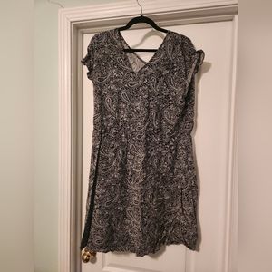 Black and White Dotted Floral Dress